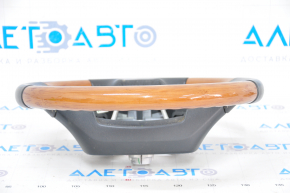 Naked steering wheel Lexus ES300h ES350 13-15 prerest leather black light wood