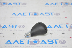 Gear knob Lexus ES300h ES350 13-18 leather black with chrome, worn leather