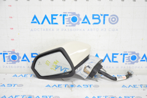 Side mirror left Lincoln MKZ 13-16 14 pins, BSM, auto-dimming, turn signal, beige+chrome