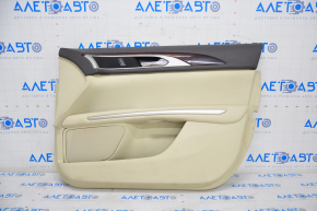 Door trim card front right Lincoln MKZ 13-16 beige, butt