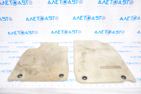 Set of floor mats for Lexus ES300h ES350 13-18 cloth, beige, dry-cleanable