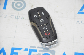 Lincoln MKZ 13-16 smart key, 5 buttons, darkened, chrome is missing