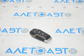 Lincoln MKZ 13-16 smart key, 5 buttons, darkened, chrome is missing