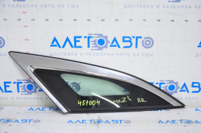 Window blind glass rear right Lincoln MKZ 13-20 chrome, torn seal