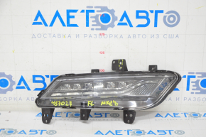 Fog lamp left Lincoln MKZ 13-16 crack in mount, sand