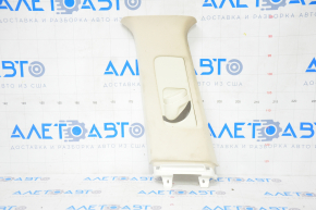 Center pillar trim upper belt left Lexus ES300h ES350 13-18 beige, for dry cleaning, crack in crepe