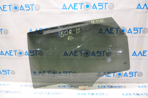 Glass of the rear left door Kia Sorento 16-20 factory tinted, scale