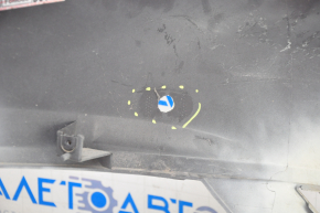 Bare front bumper Lincoln MKZ 13-16 for parking sensors, beige, broken parking sensor fastener, pressed, scratches