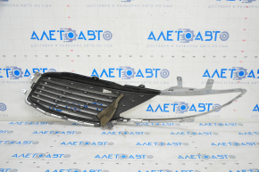 Radiator grill right Lincoln MKZ 13-16 chrome, sand