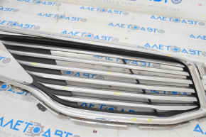 Radiator grill right Lincoln MKZ 13-16 chrome, sand