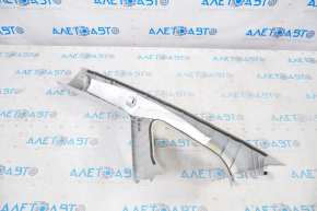 Front pillar trim upper right Toyota Prius V 12-17 gray fabric, dry cleanable