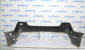 Rear bumper bare Lincoln MKZ 13-16 upper part for parking sensors, beige, break fastened, pressed, scratches