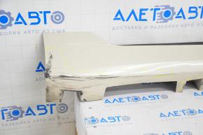 Right threshold Lincoln MKZ 13-20 beige with seals, pressed crepe, broken crepe, sawed, pressed, scratches