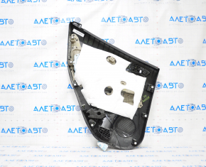 Door trim card rear right Ford Ecosport 18-22 black with beige insert, armrest fabric beige, gray overlay