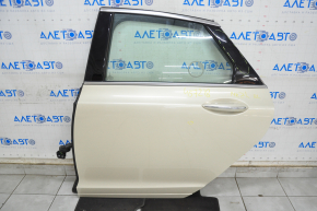 Door assembly rear left Lincoln MKZ 13-20 keyless, beige BK, painted 0.2, bump, scratches on the overlay