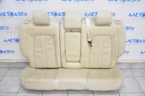 Rear row of seats 2 row Lincoln MKZ 13-16 without heating, beige leather, dry-cleanable