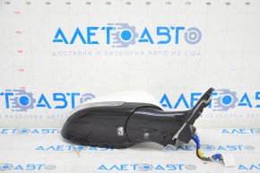 Side mirror right Infiniti QX30 17-15 pins, white, turn signal, backlight, scratches