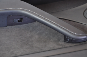 Door trim card rear right Tesla Model 3 21- leather black with speaker with window lift control and door opening button, scuff