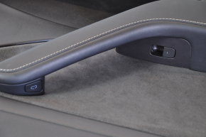 Door trim card rear left Tesla Model 3 21- leather black with speaker and window lifter control and door opening button, worn