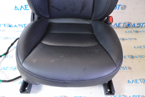 Passenger seat Tesla Model 3 18- leather black, with airbag, electric, heated, with tensioner, scratches