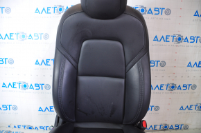 Passenger seat Tesla Model 3 18- leather black, with airbag, electric, heated, with tensioner, scratches