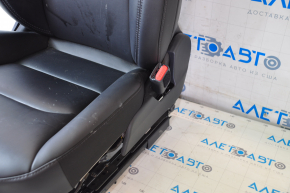Passenger seat Tesla Model 3 18- leather black, with airbag, electric, heated, with tensioner, scratches
