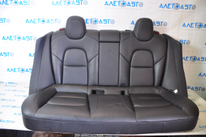 Rear seat row 2 Tesla Model 3 18- leather black, heated, water damage, dented