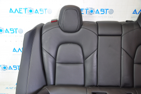 Rear seat row 2 Tesla Model 3 18- leather black, heated, water damage, dented