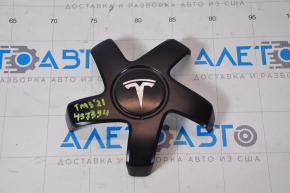 Center Cap for Tesla Model 3 18-Type 2 Wheel, Black, Scratches