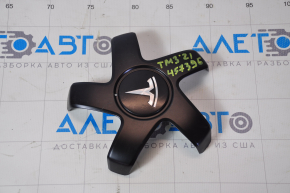 Center Cap for Tesla Model 3 18-Type 2 Wheel, Black, Scratches
