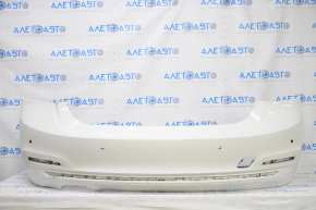 Bare rear bumper BMW 3 F30 16-18 for parking sensors, for molding, white 300