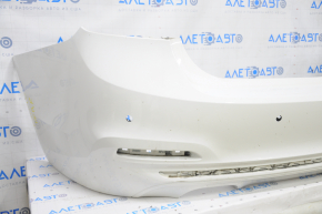 Bare rear bumper BMW 3 F30 16-18 for parking sensors, for molding, white 300