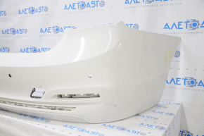 Bare rear bumper BMW 3 F30 16-18 for parking sensors, for molding, white 300