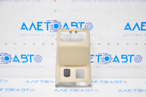 Rear center console trim Ford Fusion mk5 13-16 beige, under air ducts, under socket, broken fastener