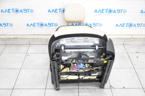 Driver's seat Infiniti QX30 17- without airbag, electric, combined leather + cloth beige, shot, under chemical