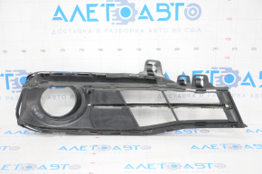 Frame grille fog light left BMW 3 F30 16-18 partially open, with molding