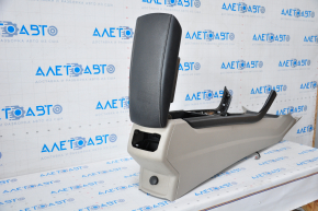 Central console armrest Ford Fusion mk5 17-20 gray, under air duct, without air duct, scratches