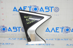 Rear left blind glass window Infiniti QX30 17- chrome, scrap crepe