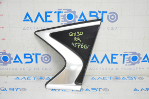 Rear right blind glass window Infiniti QX30 17- chrome, scrap crepe