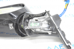 Side mirror left Infiniti QX30 17-17 pins, auto-lock, swivel, white, broken, missing cover, for spare parts
