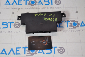 Keyless Tesla Model 3 21-interaction unit with key, card melted