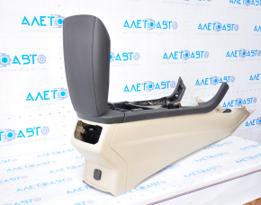 Central console armrest Ford Fusion mk5 13-16 beige, under air duct, without air duct, scratch