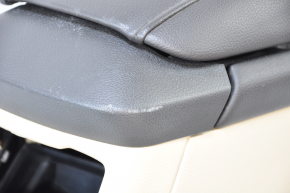 Central console armrest Ford Fusion mk5 13-16 beige, under air duct, without air duct, scratch