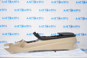 Central console armrest Ford Fusion mk5 13-16 beige, under air duct, without air duct, scratches