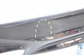 Rear bumper lip Infiniti QX30 17- black gloss, pressed