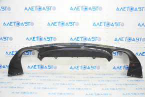 Rear bumper lip Infiniti QX30 17- black gloss, pressed