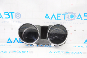 Instrument cluster Hyundai Sonata 11-15 hybrid, chrome peeling, display defect