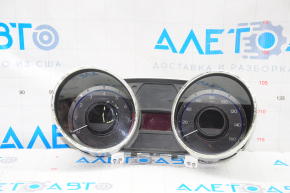 Instrument cluster Hyundai Sonata 11-14 121k chrome peeled, scratches
