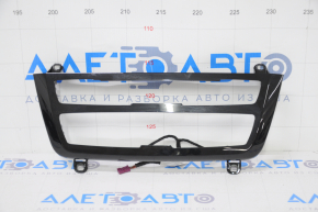 Frame trim for radio and climate control BMW 3 F30 15-18 rest, with backlight