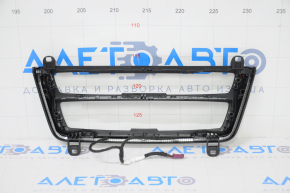 Frame trim for radio and climate control BMW 3 F30 15-18 rest, with backlight